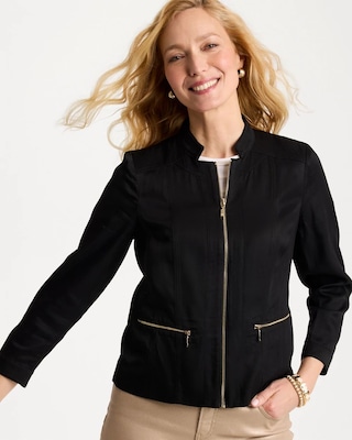 Textured Shine Jacket | Chico's